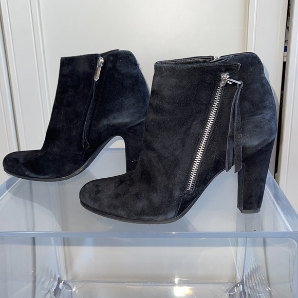 Sam Edelman Black Suede Booties - Picture 5 of 11
